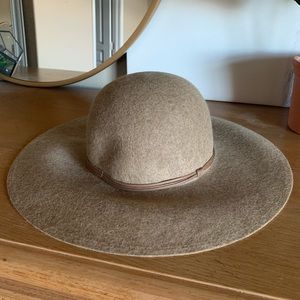 Nordstrom Brown Floppy Brim Hat
